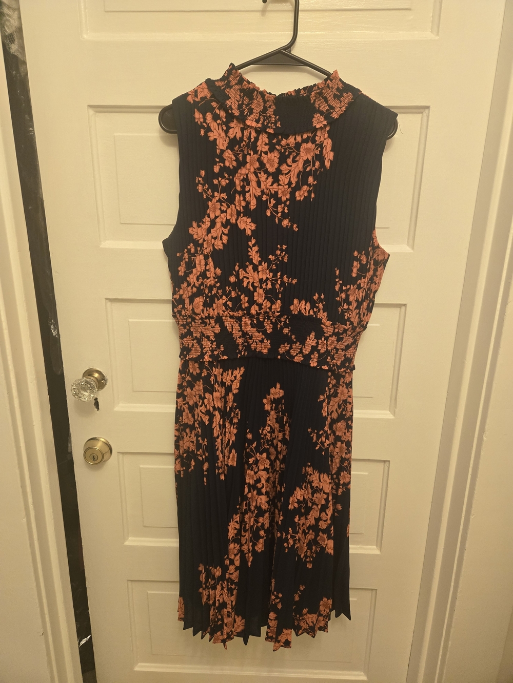 Nanette Lepore Navy Dress with Orange Floral Print